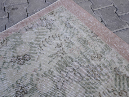 Turkish Wool Neutral Small Rug 4x7 ft - sku 987