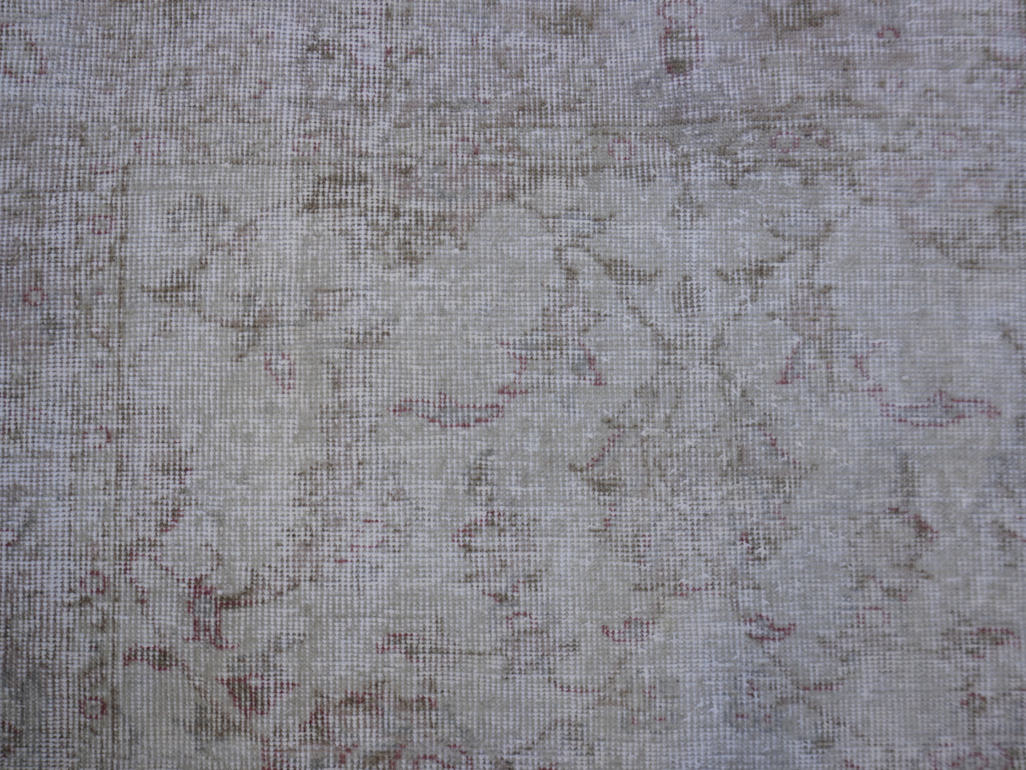 Vintage Wool Neutral Small Rug 4x7 ft - sku 1022
