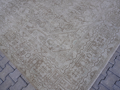 Neutral Area Vintage Rug 9x12 ft - sku2020