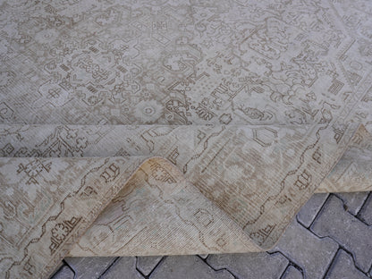 Neutral Area Vintage Rug 9x12 ft - sku2020