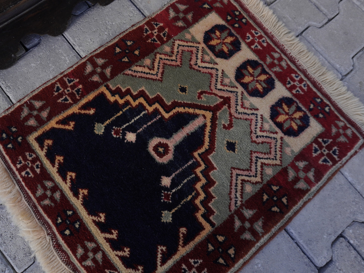 Hand Knotted Doormat 2x3 ft - skuy78