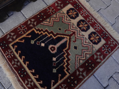 Hand Knotted Doormat 2x3 ft - skuy78