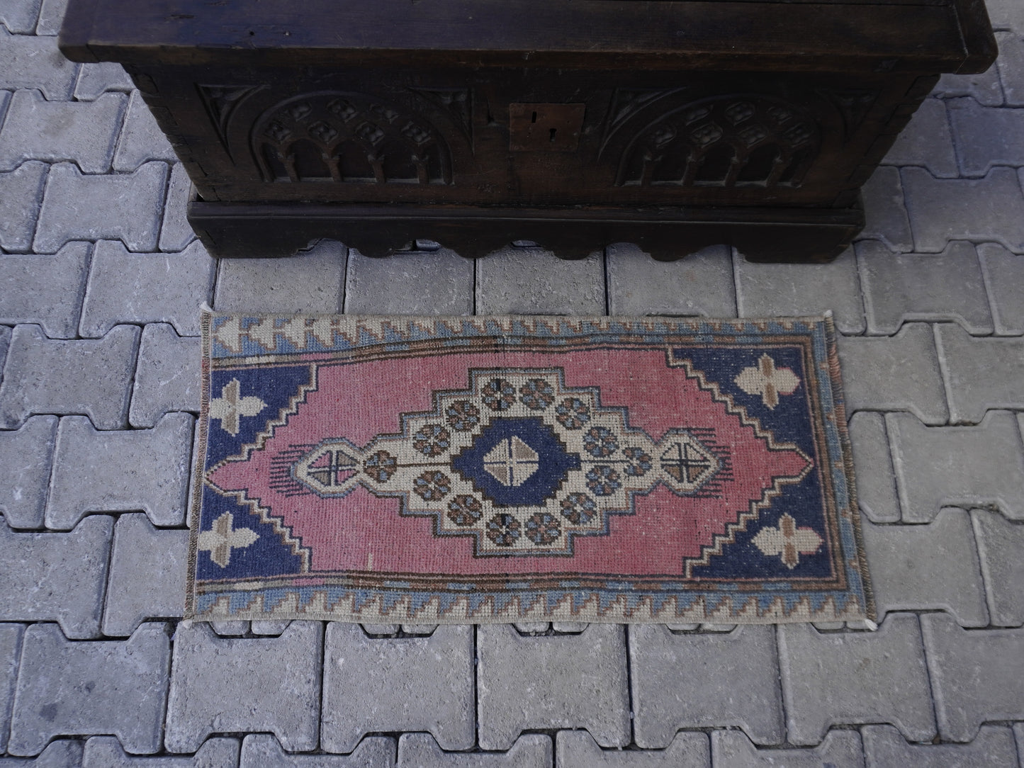 Hand Knotted Doormat 2x3 ft - skuy65