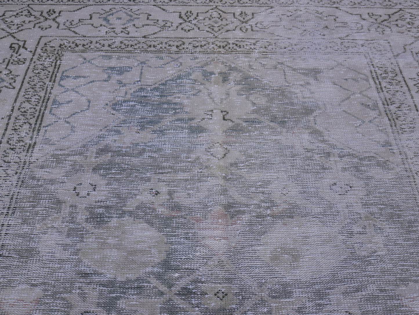 Wool Green Turkish Rug 6x9 ft - sku222