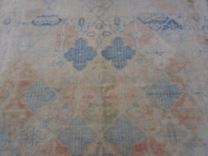 Vintage Neutral Wool Rug 8x9 ft - Sku1716
