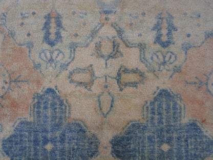Vintage Neutral Wool Rug 8x9 ft - Sku1716