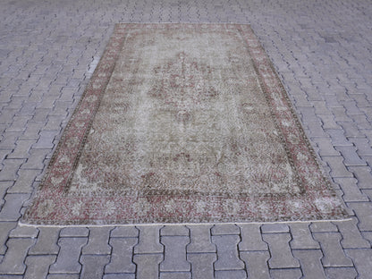 Vintage Turkish Hand Made Rug 6x10 Ft - skuf50