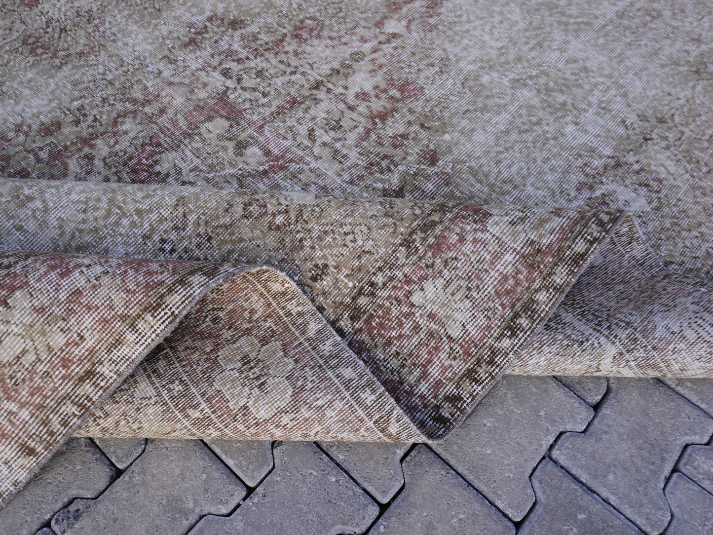 Vintage Turkish Hand Made Rug 6x10 Ft - skuf50