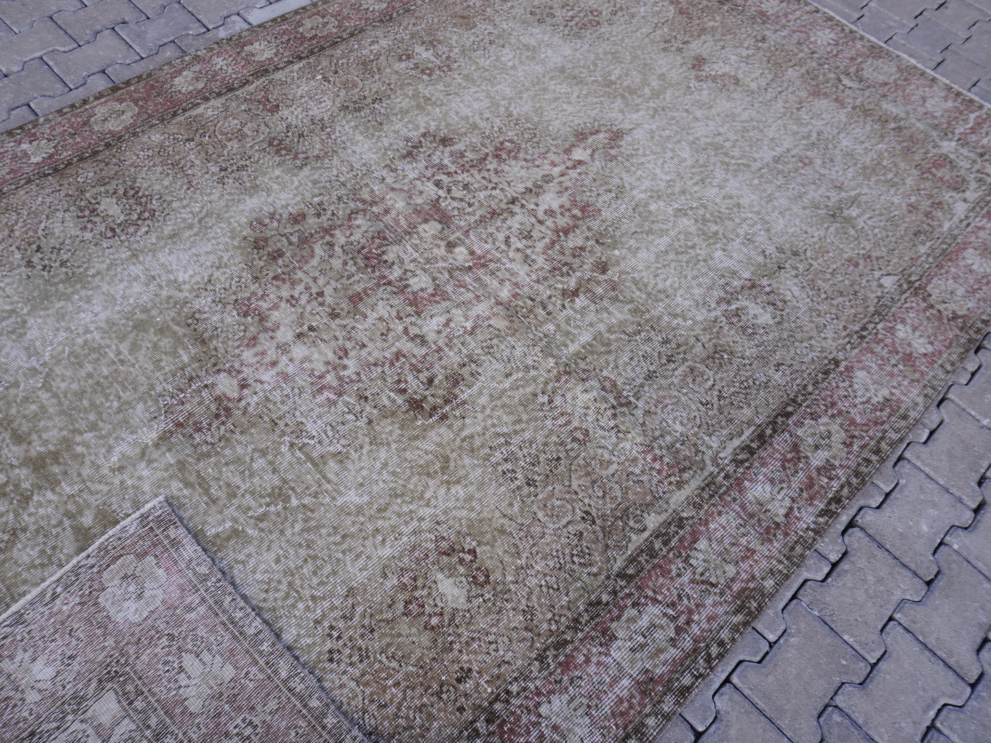 Vintage Turkish Hand Made Rug 6x10 Ft - skuf50