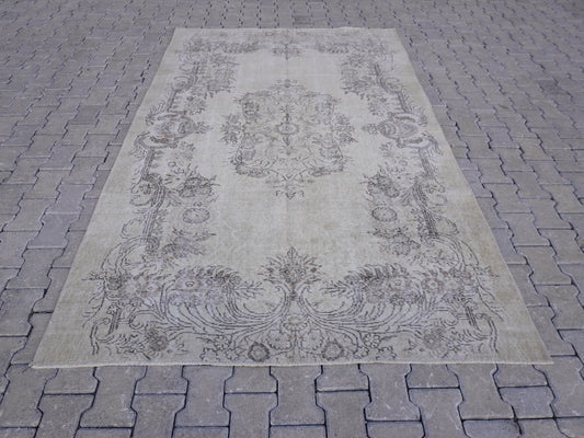 Vintage Turkish Rug 6x9 ft - skuf197