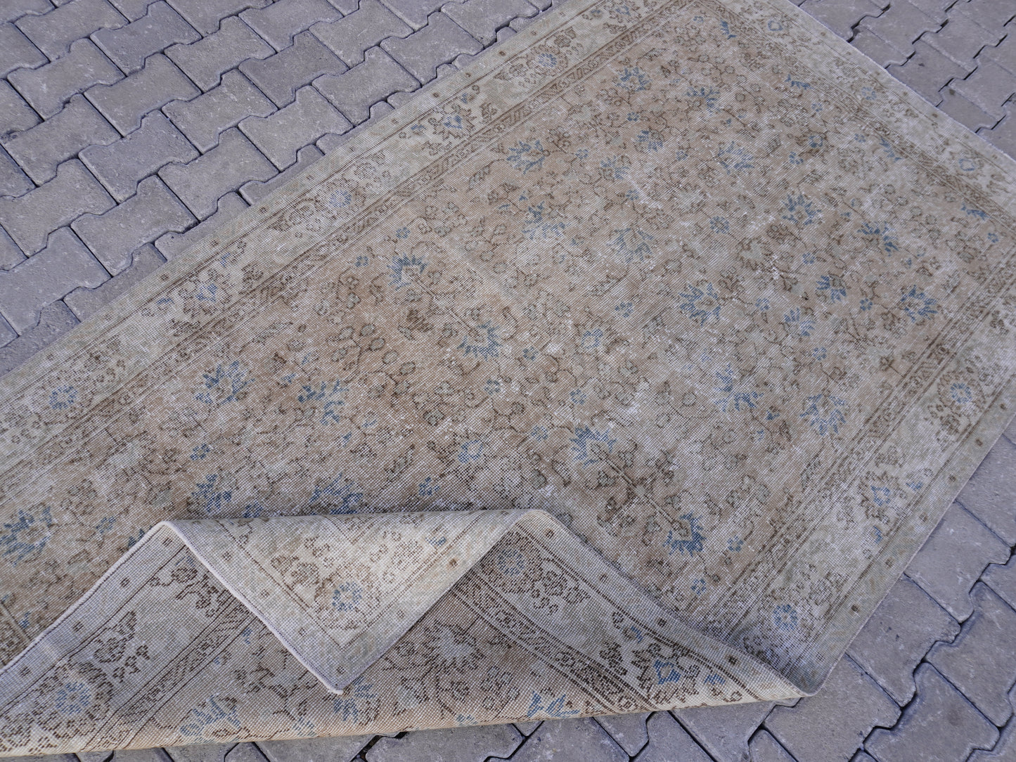 Hand Made Turkish Rug 5x8 ft - skuf212