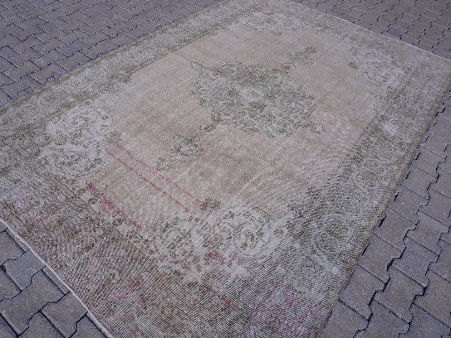 Vintage Wool Decor Rug 7x10 ft - skuf204