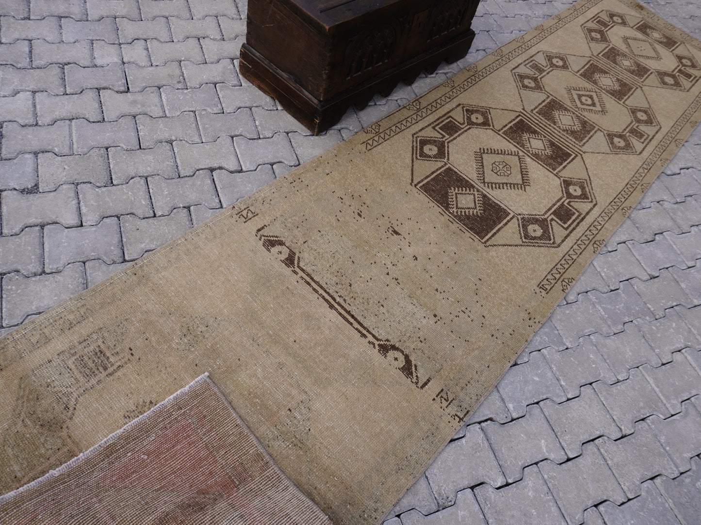 Turkish Runner Rug 3x13 ft - sku533