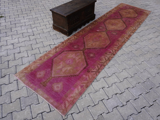 Persian Runner Rug Pink 3x12 ft - sku1588