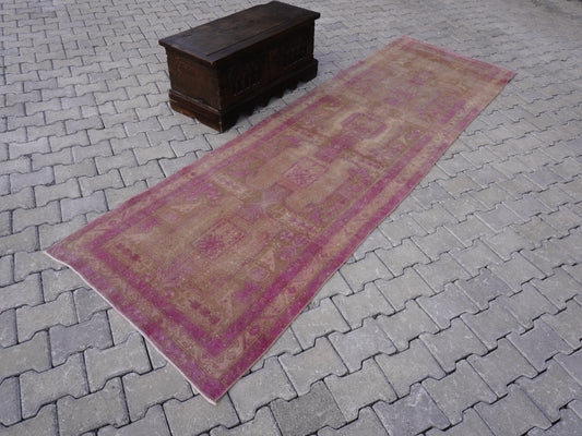 Vintage Runner Rug Pink 3x11 ft - sku1580