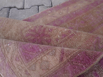 Vintage Runner Rug Pink 3x11 ft - sku1580