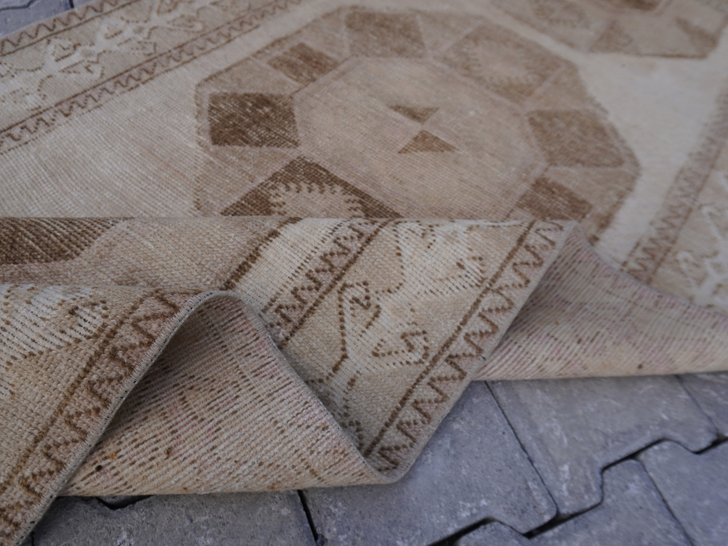 Turkish Neutral Runner Rug 3x12 ft - sku1753