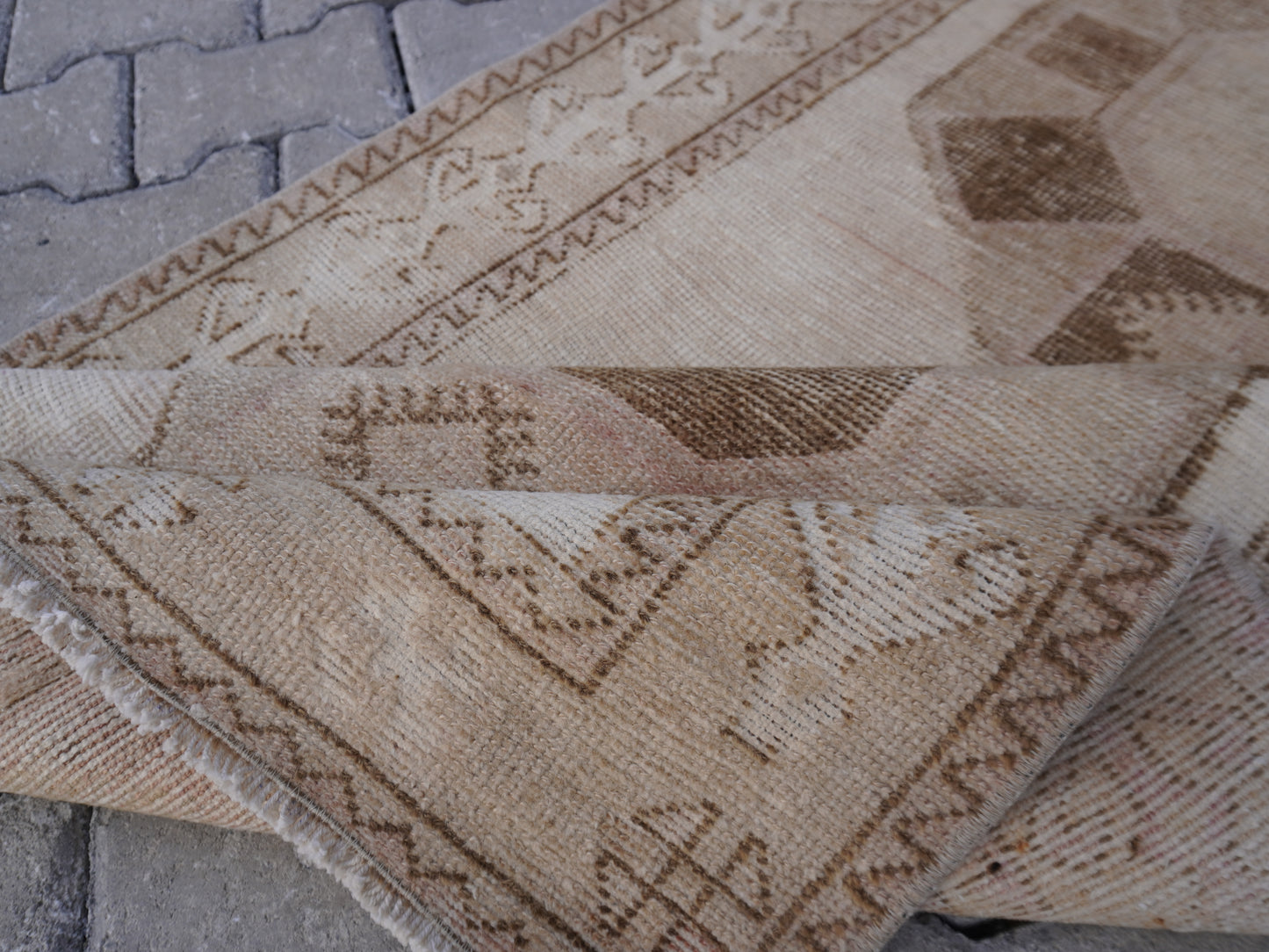 Turkish Neutral Runner Rug 3x12 ft - sku1753