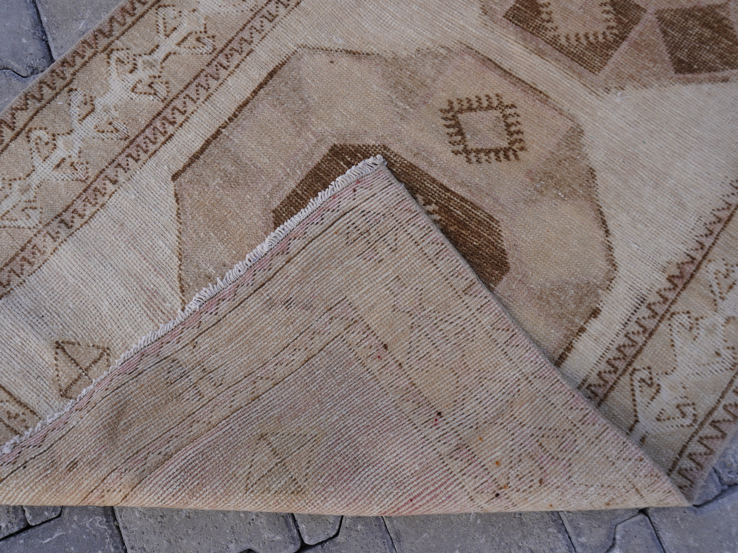 Turkish Neutral Runner Rug 3x12 ft - sku1753