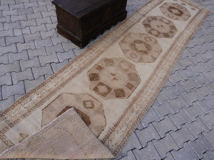 Turkish Neutral Runner Rug 3x12 ft - sku1753