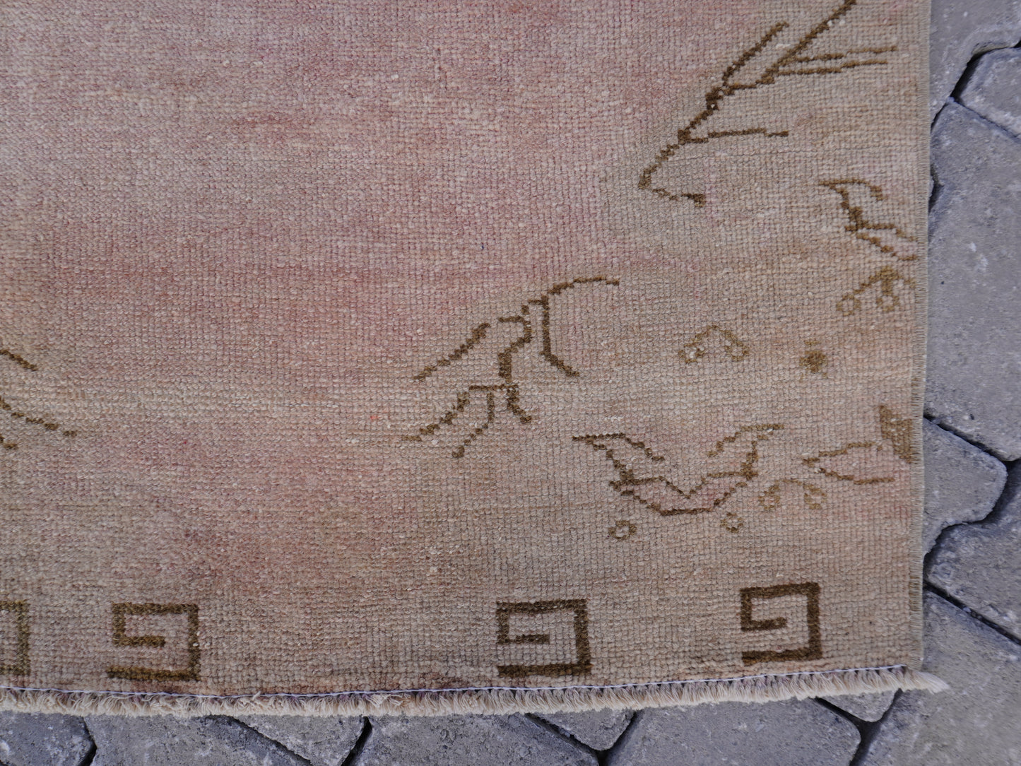 Neutral Turkish Runner Rug 3x11 ft - sku342