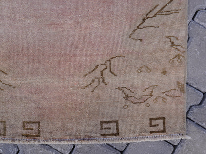 Neutral Turkish Runner Rug 3x11 ft - sku342