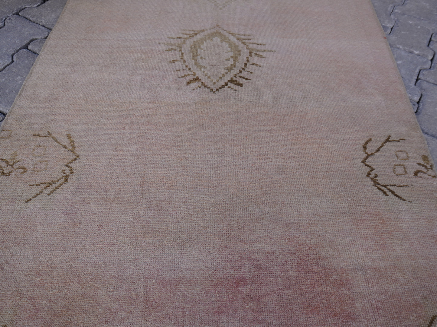 Neutral Turkish Runner Rug 3x11 ft - sku342
