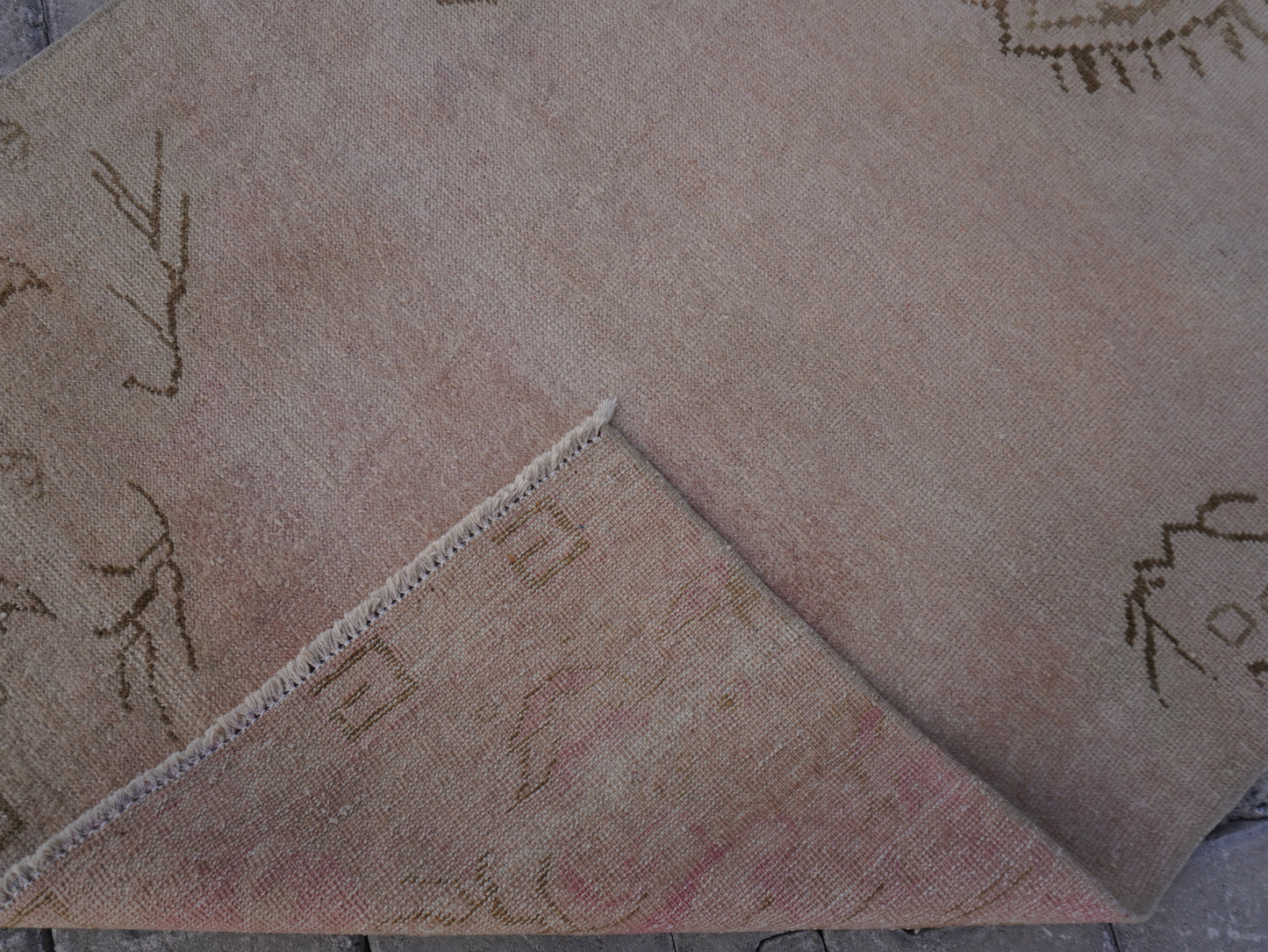 Neutral Turkish Runner Rug 3x11 ft - sku342