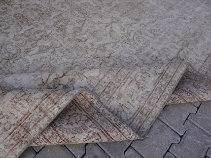 Turkish Wool Neutral Rug 7x10 ft - skuf318