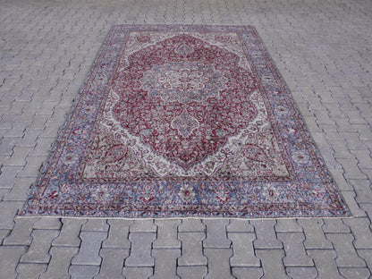 Vintage Hand Made Rug 7x10 ft - skuf113
