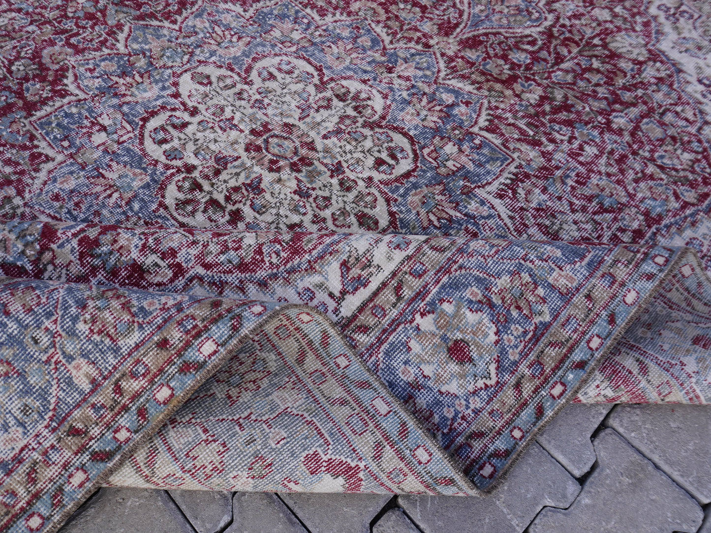 Vintage Hand Made Rug 7x10 ft - skuf113