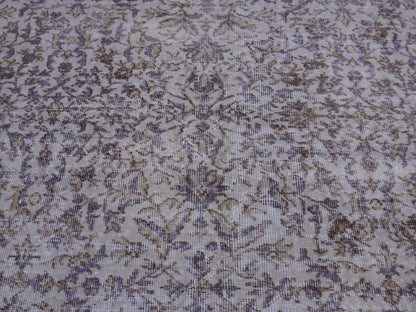 Vintage Turkish Wool Rugs 6x9 ft - skuf168