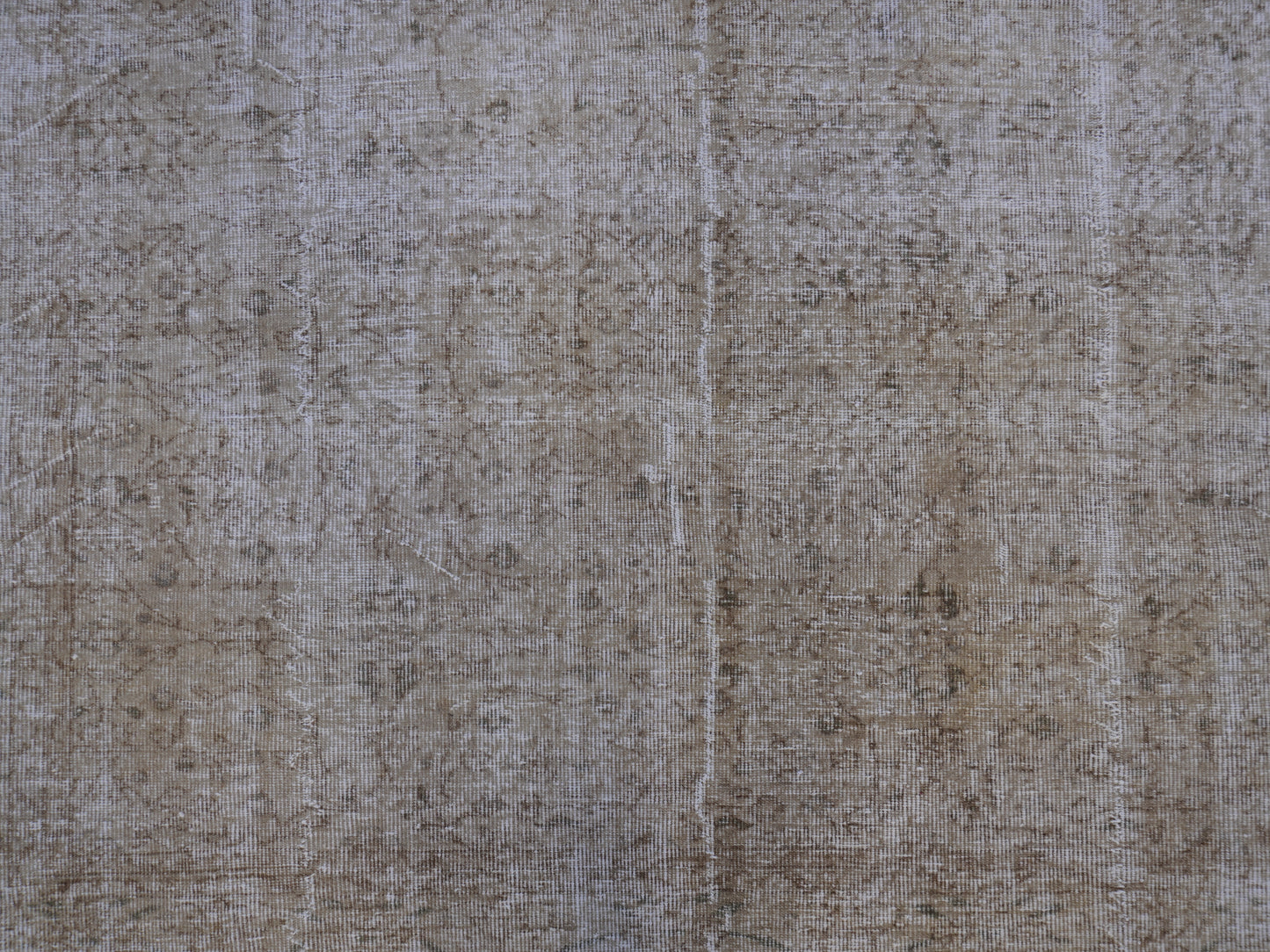 Wool Neutral Vintage Rug 7x9 ft - skuf166