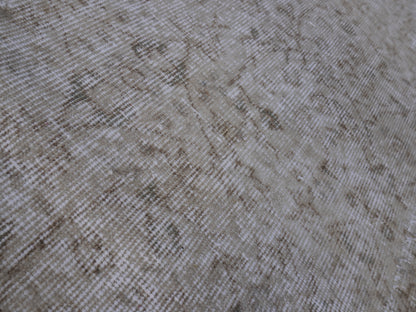 Wool Neutral Vintage Rug 7x9 ft - skuf166