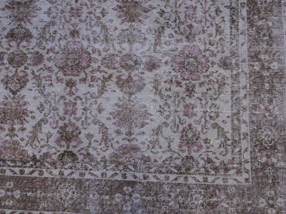 Vintage Wool Area Rug 6x11 ft - skuf78