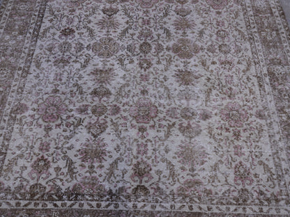 Vintage Wool Area Rug 6x11 ft - skuf78