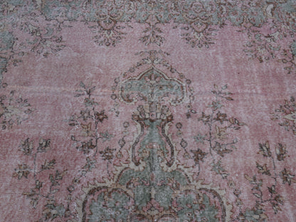 Turkish Vintage Wool Rug 7x10 ft - skuf22