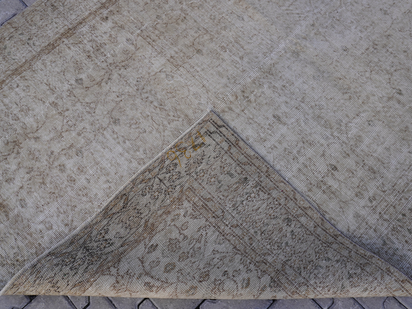 Vintage Neutral Rug 6x9 ft - skuf195