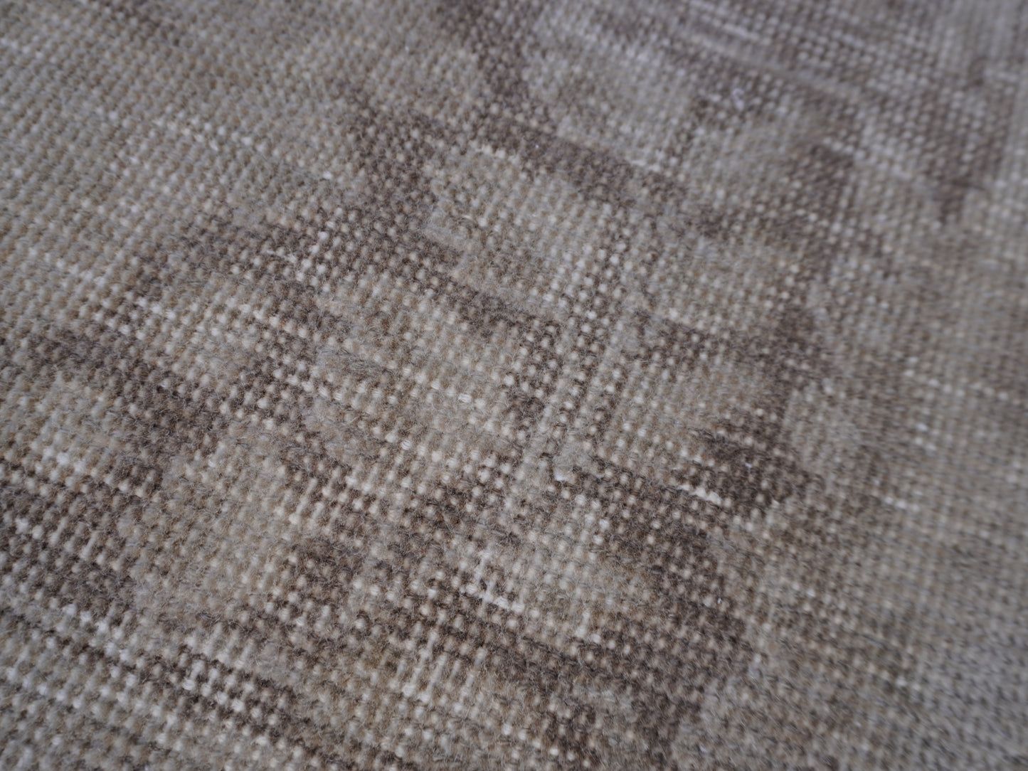 Vintage Neutral Rug 9x12 ft- Hand-Knotted, Soft Tones, Large Area Rug |sku1369