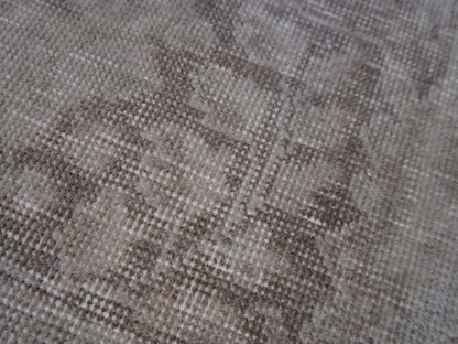 Vintage Neutral Rug 9x12 ft- Hand-Knotted, Soft Tones, Large Area Rug |sku1369