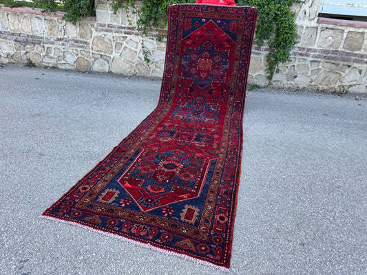 Oreintal Wool Runner Rug 4x12- sku1854
