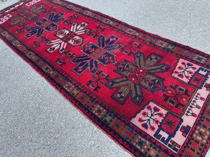 Hand Knotted Wool Runner Rug 3x10 - sku1856