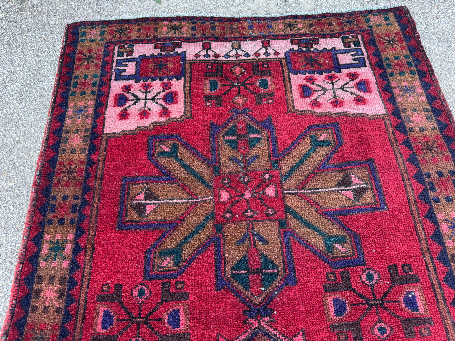 Hand Knotted Wool Runner Rug 3x10 - sku1856