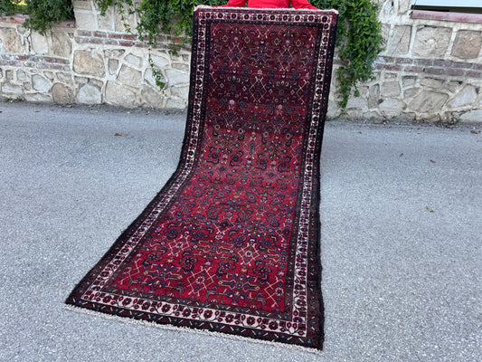 Red Natural Persian Runner Rug 3x9 - sku1857