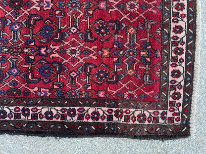 Red Natural Persian Runner Rug 3x9 - sku1857
