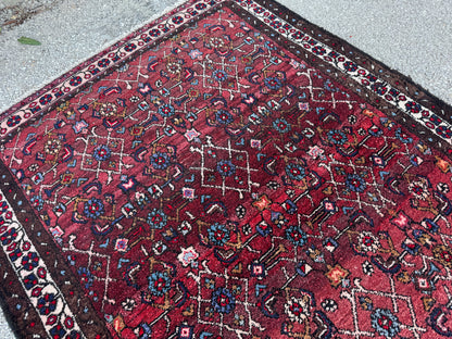 Red Natural Persian Runner Rug 3x9 - sku1857
