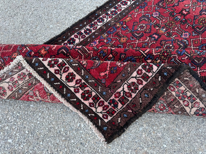 Red Natural Persian Runner Rug 3x9 - sku1857