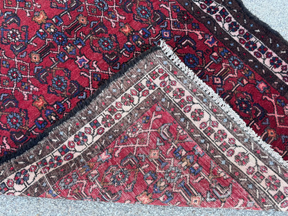 Red Natural Persian Runner Rug 3x9 - sku1857