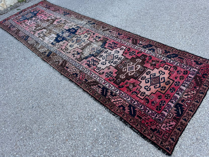 Antique Wool Runner Rug 3x10 - sku1858