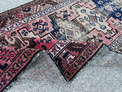 Antique Wool Runner Rug 3x10 - sku1858